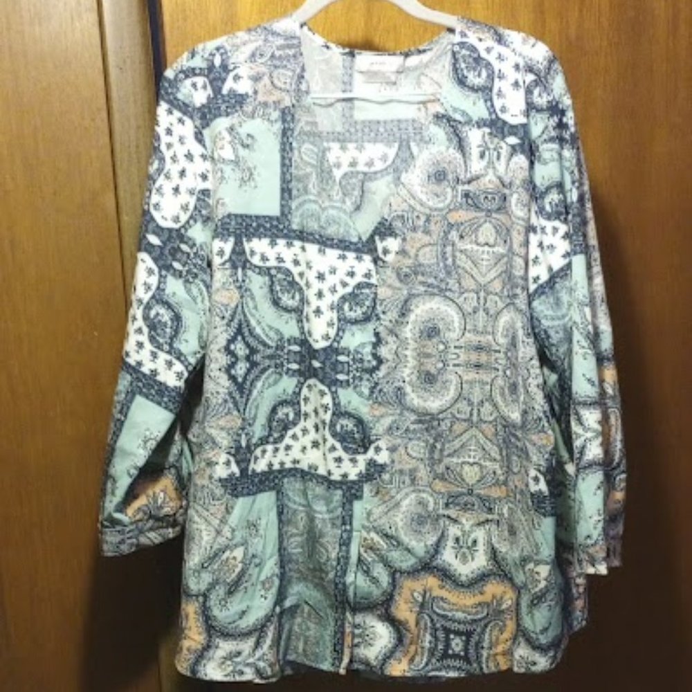 Lightweight 3/4 Sleeve Blouse XXL